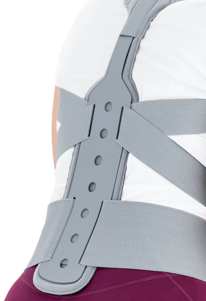 Chest pads for immobilization and spinal support corset in hyper-extension CIMHR