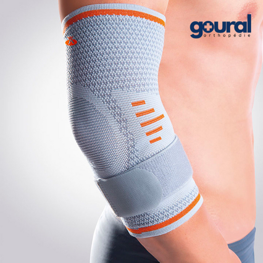 Coudière pour la pratique sportive avec inserts en gel et strap