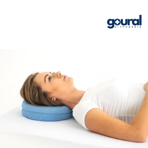 Coussin de décharge rond percé Blue touch