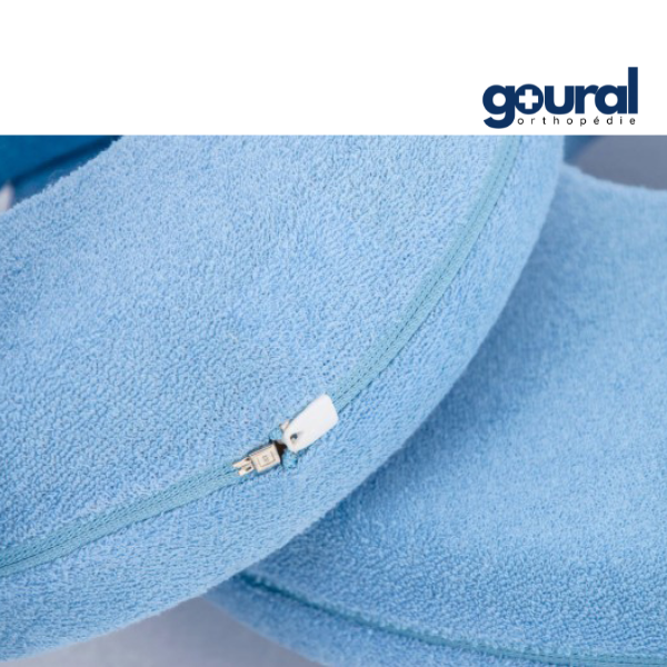 Coussin de décharge rond percé Blue touch