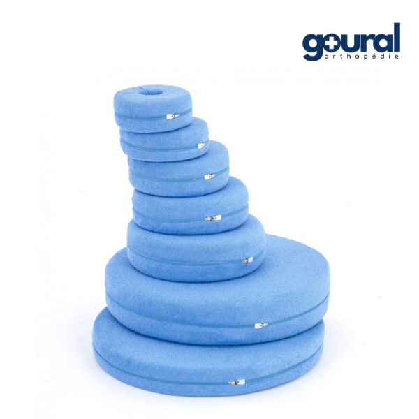Coussin de décharge rond percé Blue touch