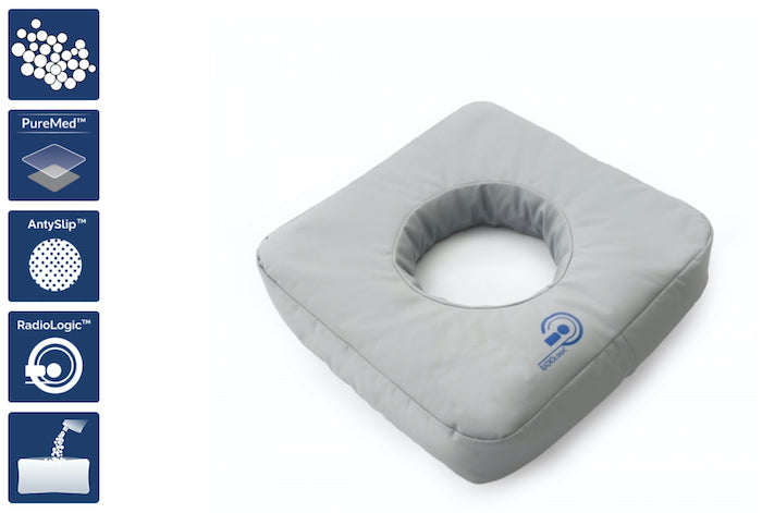 Coussin orthopédique donut de décharge centrale avec cavité percé