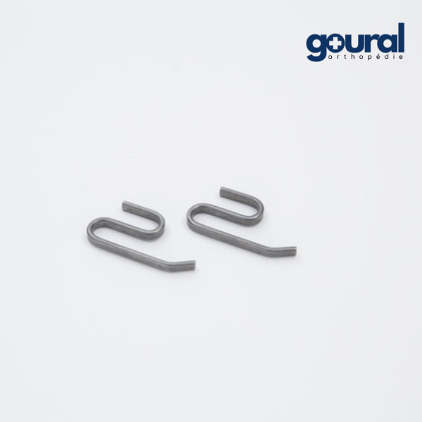 Crochets en métal en "S" pour releveur de pied AirMed