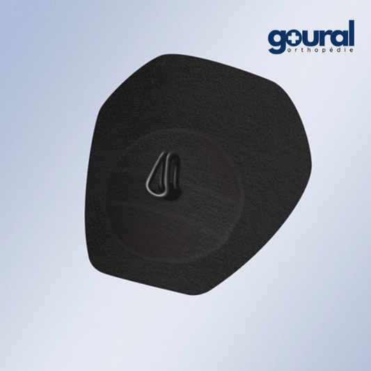 Crochets sur plastron velours pour releveur de pied RDP goural (la paire)