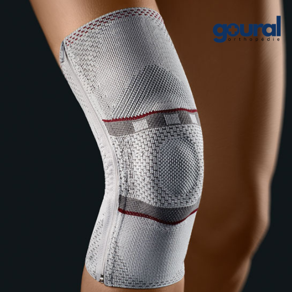 Knee support and patellar support with zip opening