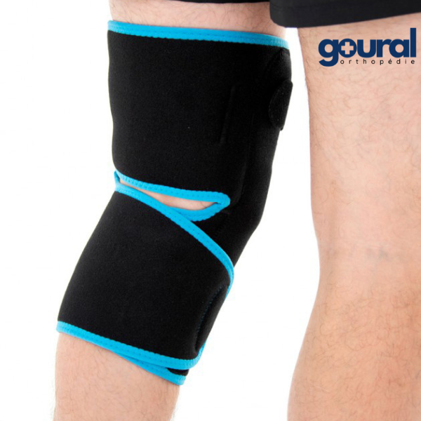 Ligament knee brace and patellar centering, full opening and adjustment