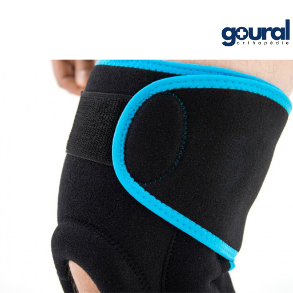 Ligament knee brace and patellar centering, full opening and adjustment