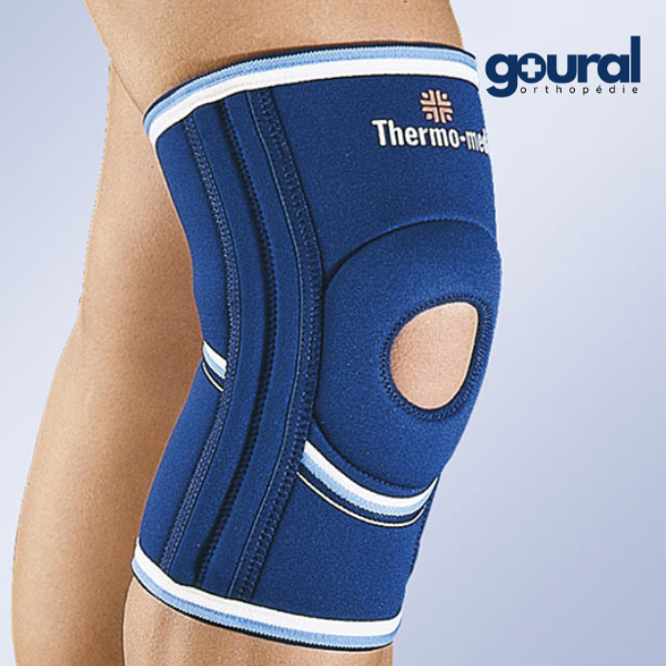 Neoprene knee brace for patella and ligament