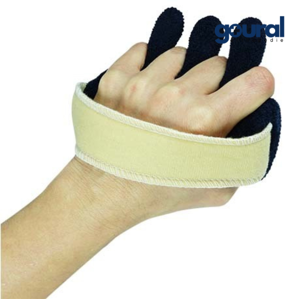 Spastic hand-finger cone orthosis with finger separator