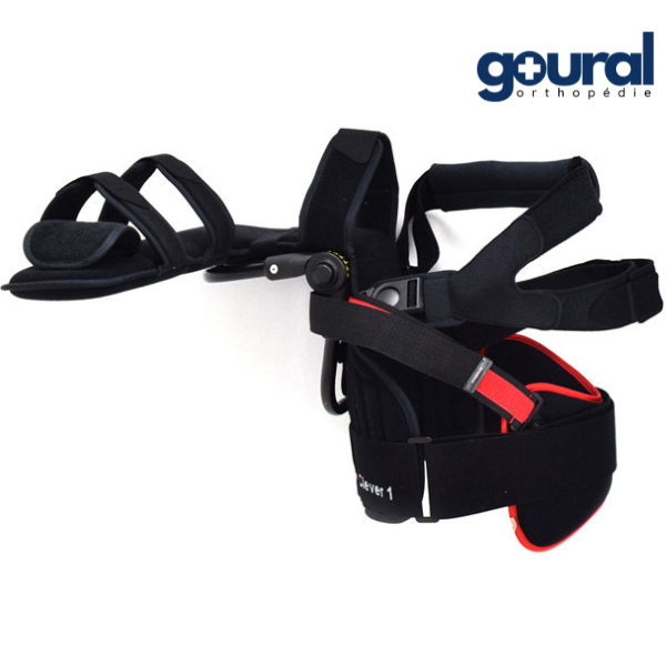 Articulated shoulder elbow hand fingers orthosis