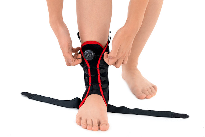 Orthèse attelle de stabilisation de la cheville boa/releveur de pied
