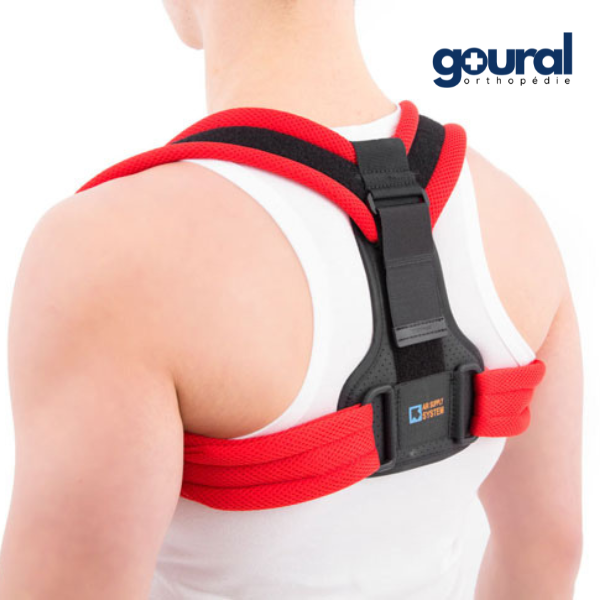 Air supply system adult or child clavicle locking orthosis