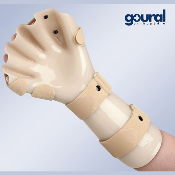 Orthèse anti-spastique de repos main-doigts-pouce Thermo-Cast 2
