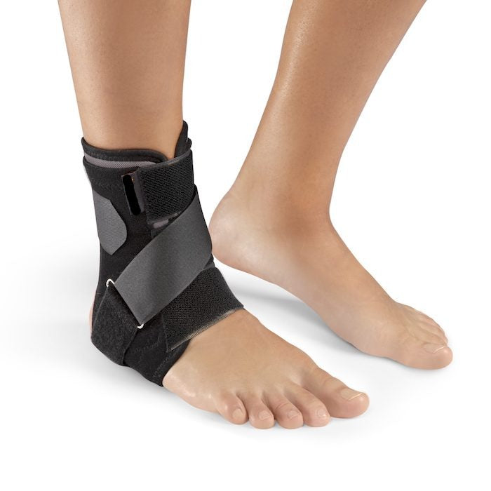 Ankle stabilization orthosis with removable foot lifter