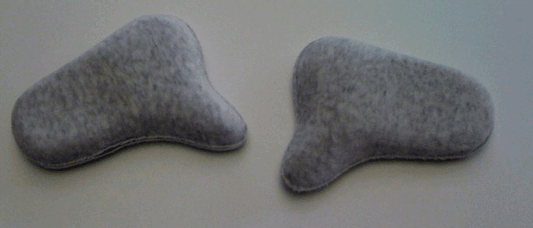 Pelote herniaire inguinale goural type II