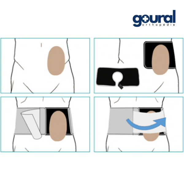 Plastron pour ceinture CS Open 16 cm ou 27 cm