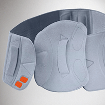 Extension/plastron extension with finger loops for lumbar belt