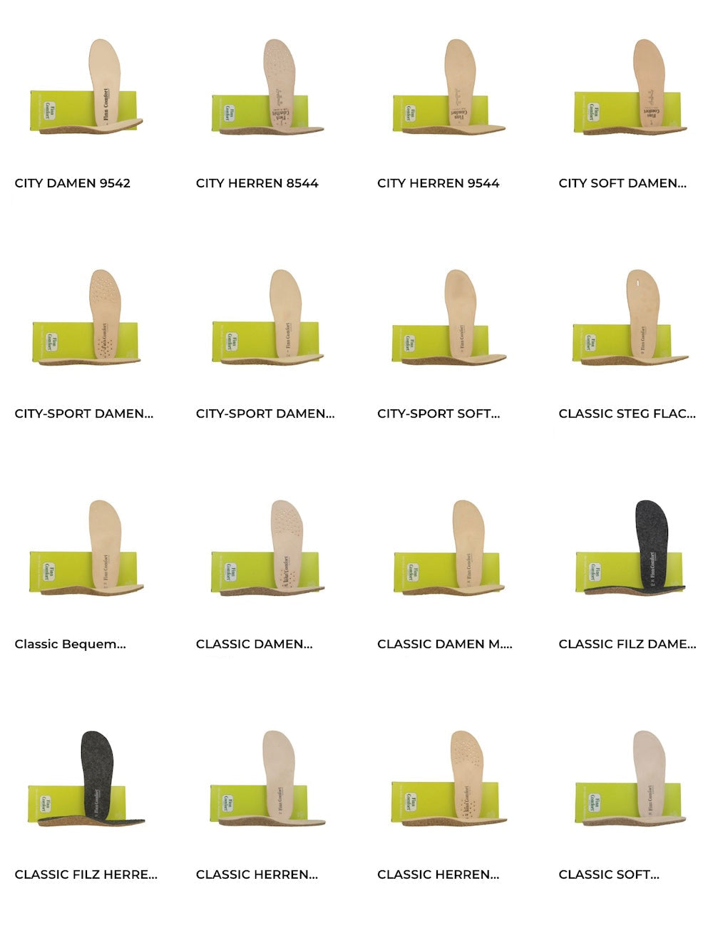 Semelles pour chaussures Finn Comfort (paire)