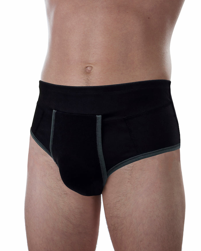 Slip pour réduction des hernies inguinales pour homme ErniaSlip 3 avec pelotes goural