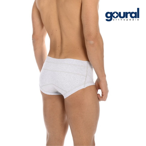 Slip herniaire pour réduction de hernie inguinale (avec pelotes) Bassa