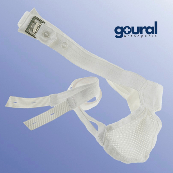 Soutien des bourses en coton avec filet réglable par sous-fesse