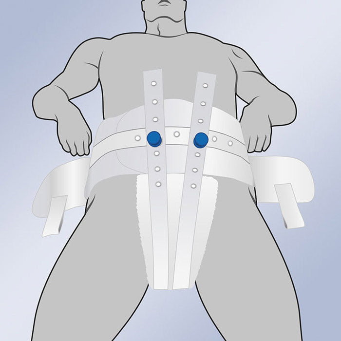 Soutien périnéal pour harnais de lit à serrure magnétique