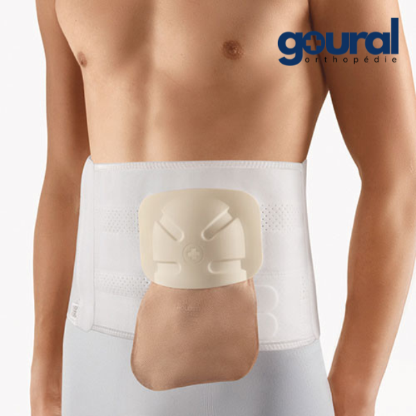 Ceinture de maintien abdominale pour stomie avec ouverture fendue StomaBelt open