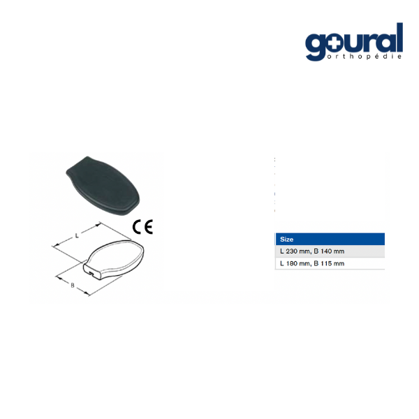 Support de main plat pour fauteuil roulant