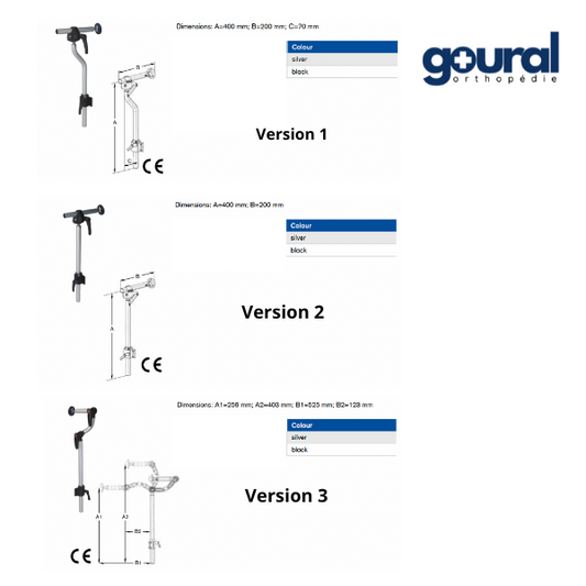 Supports appui-tête pour fauteuil roulant