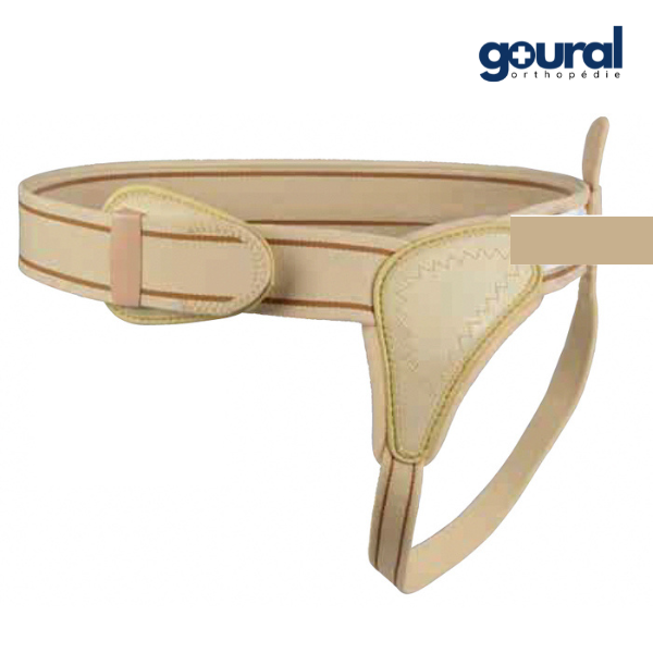 Classic hernia truss for unilateral inguinal hernia reduction