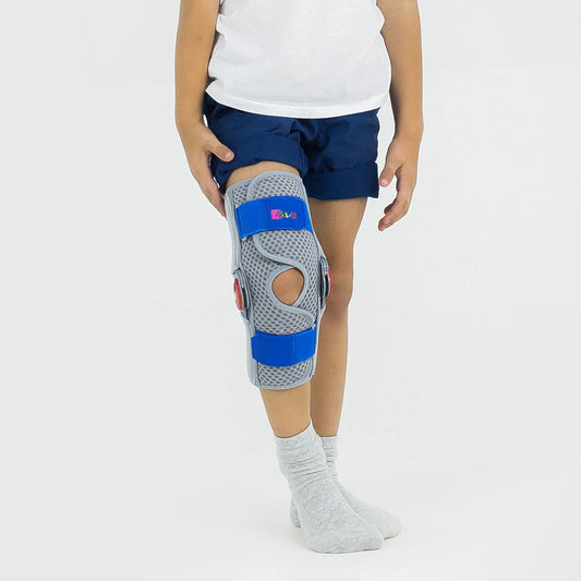 Genouillère-attelle de genou ligamentaire pédiatrique réglable 15°