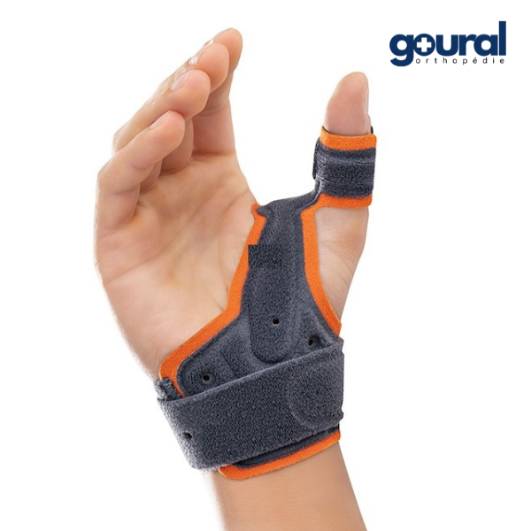 Short orthosis for immobilizing the thumb column