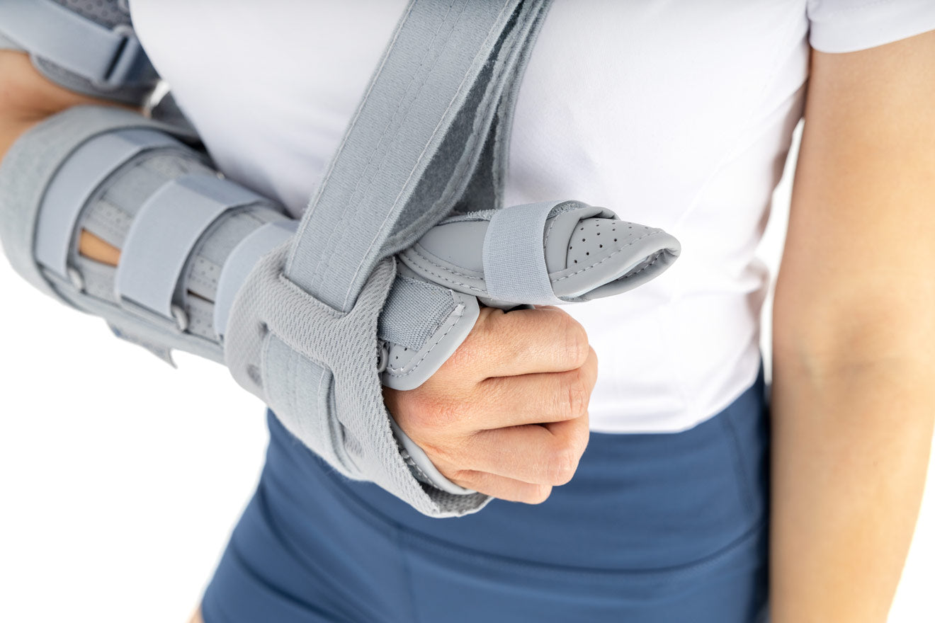 Attelle articulée 2 en 1 immobilisation coude et poignet et pouce Hand and Elbow