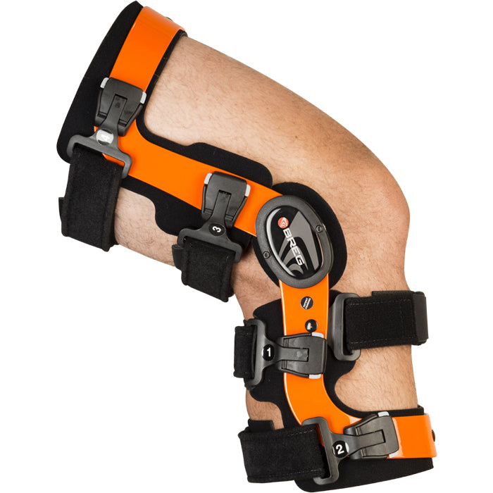 DUO hinged knee brace for unloading gonarthrosis