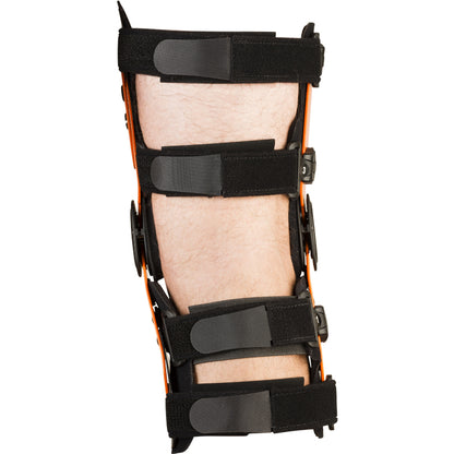 DUO hinged knee brace for unloading gonarthrosis