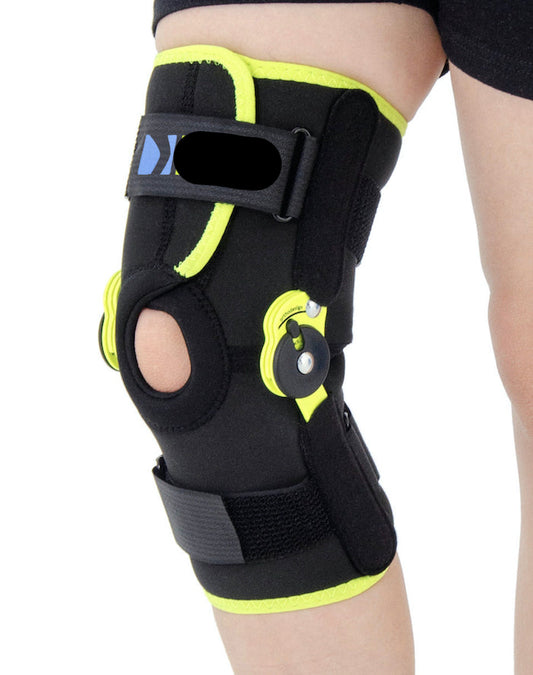 Attelle de genou articulée ROM pédiatrique ouverte à la cuisse