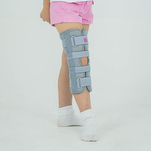 Attelle d'immobilisation du genou en extension pédiatrique