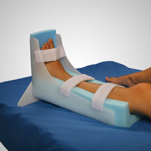 Attelle de positionnement longue anti-décubitus du pied-cheville et/ou hanche