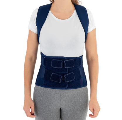 Ceinture-Corset dorso-lombaire avec rappel de posture anti-cyphose full back brace