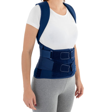 Ceinture-Corset dorso-lombaire avec rappel de posture anti-cyphose full back brace