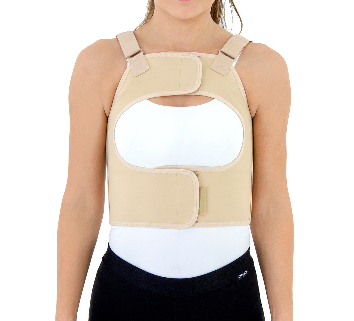 Ceinture de contention thoracique poitrine ouverte pour femme