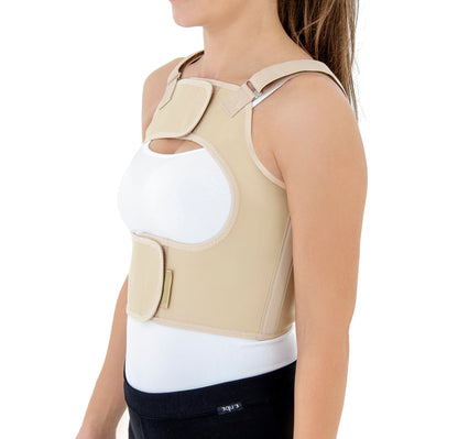Ceinture de contention thoracique poitrine ouverte pour femme