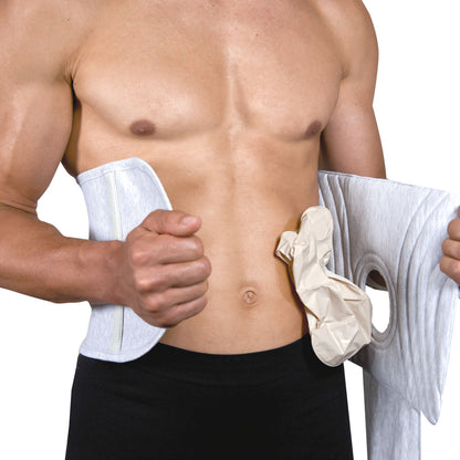 Ceinture de maintien abdominal pour stomie Colostomia 22 ouverture 7 à 11 cm