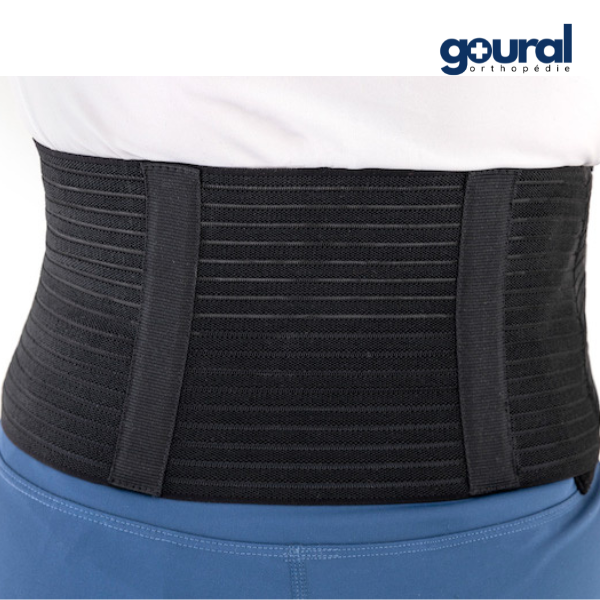 Ceinture de maintien abdominal noire et réduction de hernie ombilicale OmbiliBlack