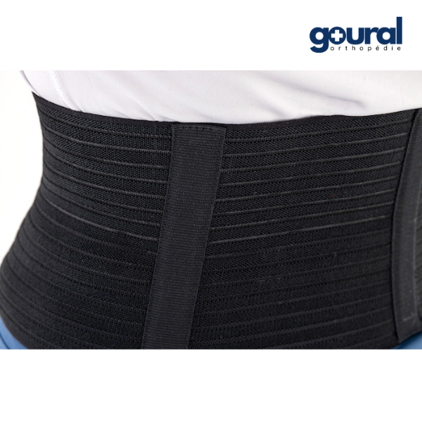 Ceinture de maintien abdominal noire et réduction de hernie ombilicale OmbiliBlack
