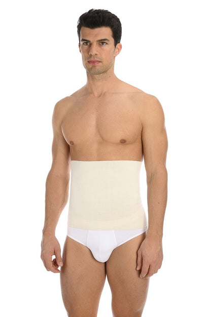 Ceinture de contention en laine chaude et résistante ivoire