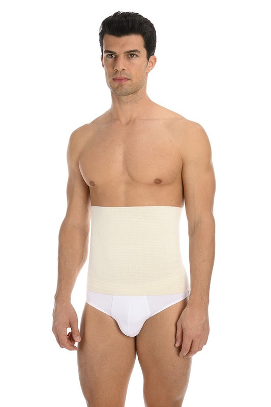 Ceinture de contention en laine chaude et résistante ivoire