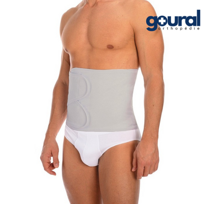 Hygienic abdominal support belt with adjustable elastic underwire in all directions