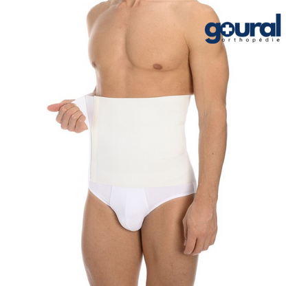 Adjustable surgical abdominal support belt shaped cotton panel