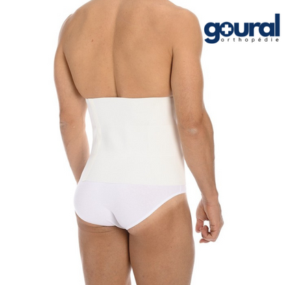 Adjustable surgical abdominal support belt shaped cotton panel